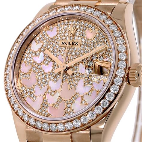 rolex watch with butterflies|Rolex Datejust 31 Automatic Mother of Pearl Butterfly  .